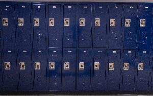  image of blue lockers